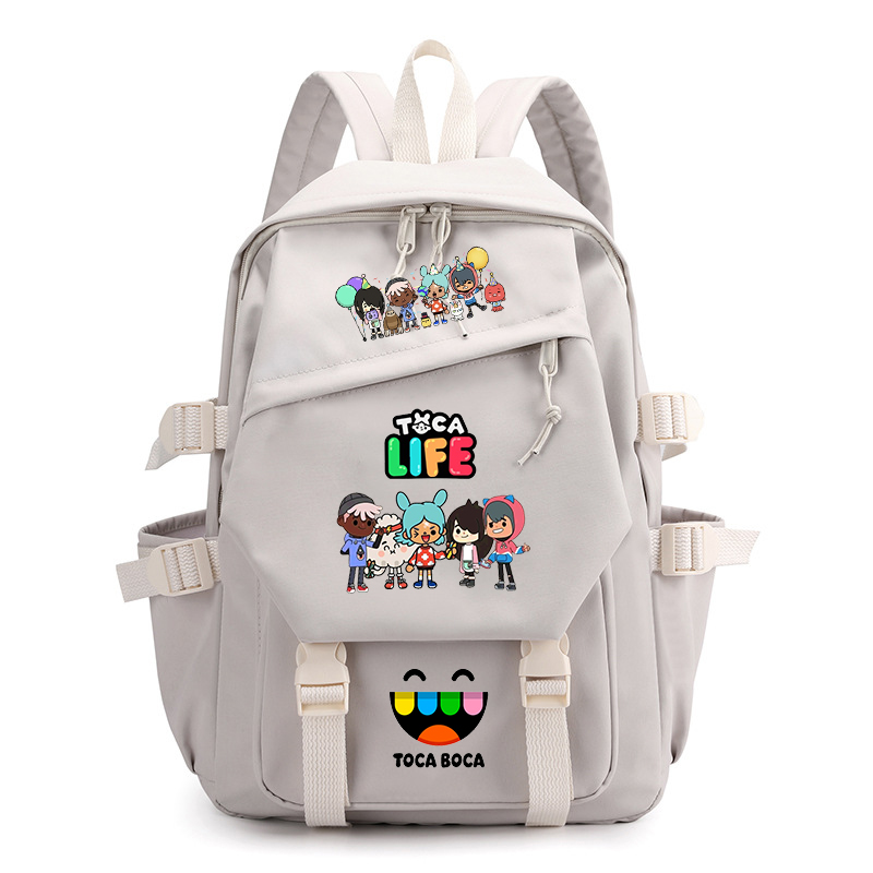 Toca Life World Print Backpack - Korean Girls Lifestyle recension och pris