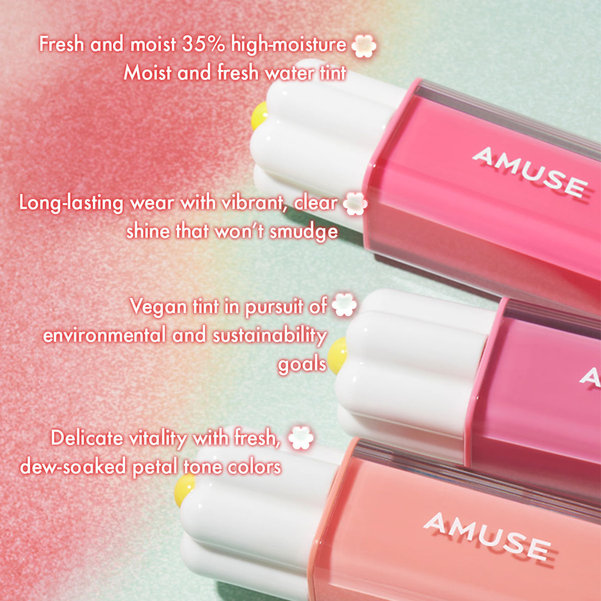 [ClearanceSale] AMUSE DEW TINT - Lip Tint Korean recension och pris