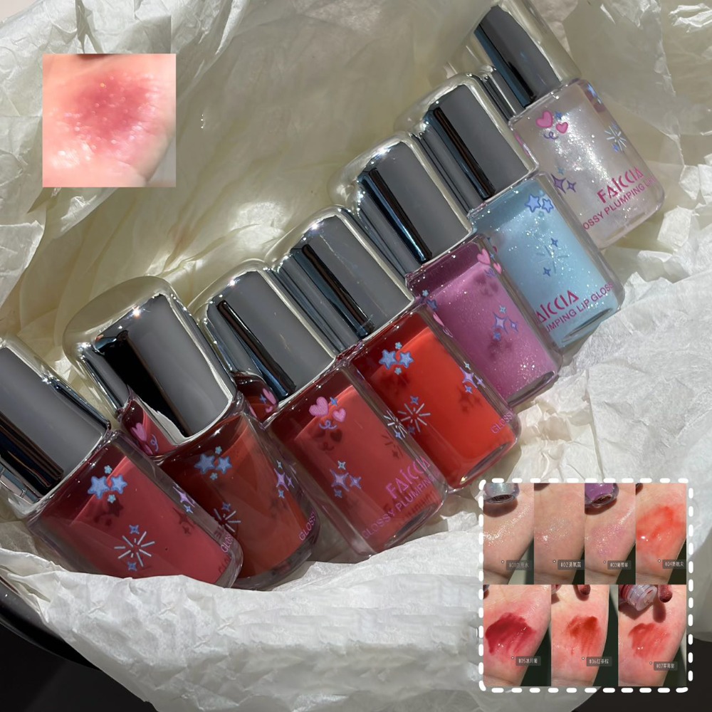 Baby Blue Sparkling Lip Gloss  - Lip Tint Korean recension och pris
