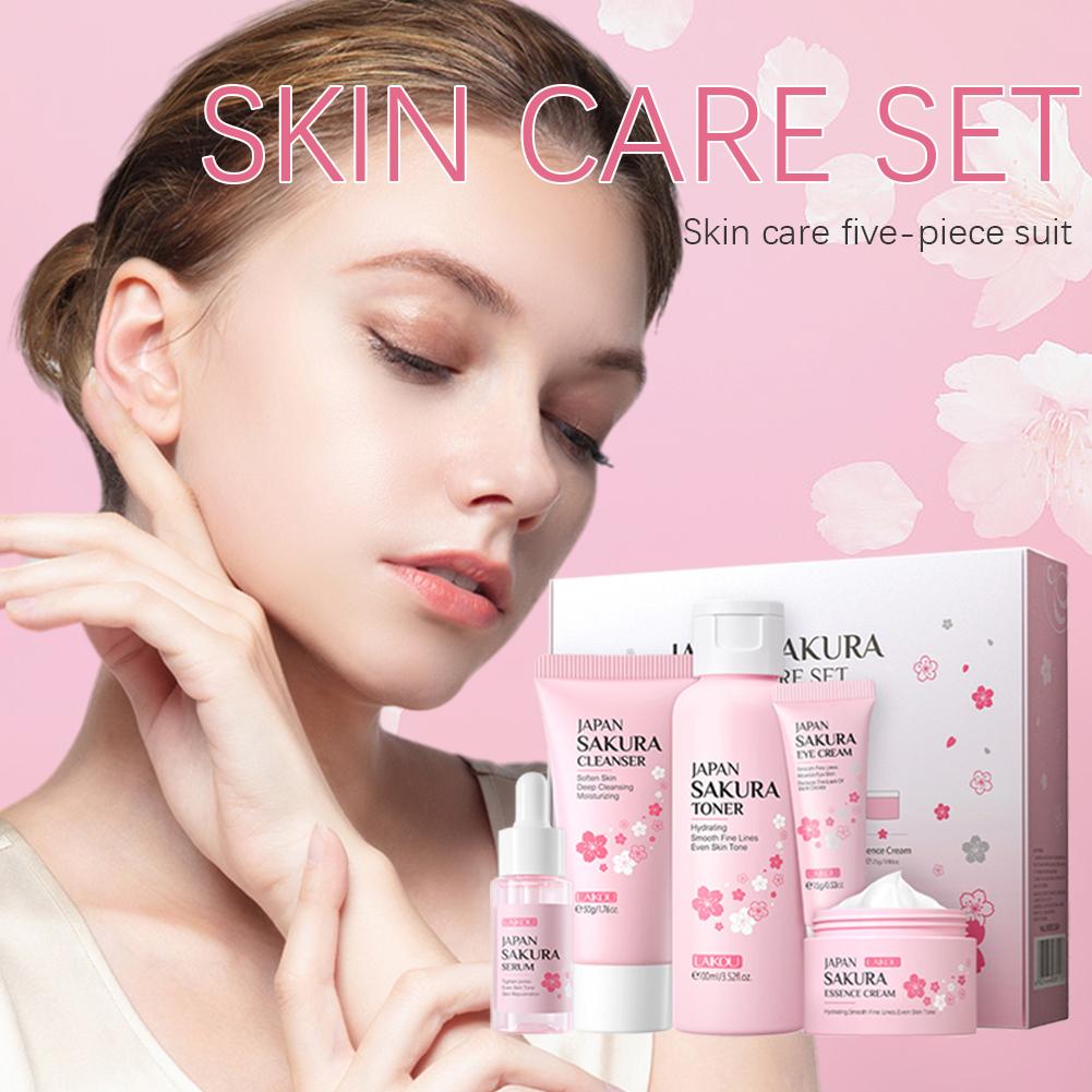 5/3pcs/Set Sakura Skin Care Se - Korean Skincare Routine recension och pris