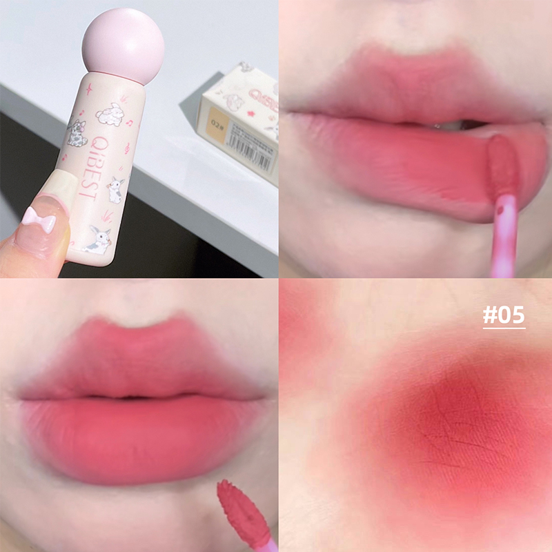 QIBEST Cute Velvet Matte Lip M - Lip Tint Korean recension och pris