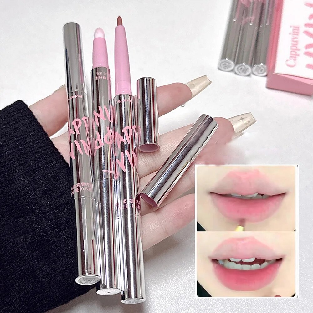 Nude Lip Liner with Lip Brush  - Lip Tint Korean recension och pris
