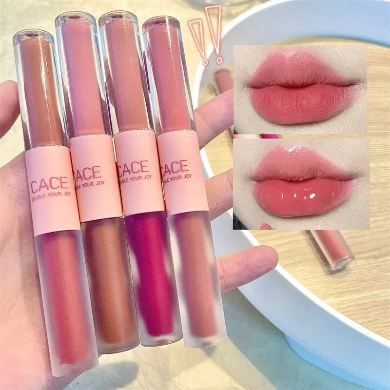 Double Head Lip Gloss Matte Ve - Lip Tint Korean recension och pris